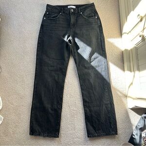 Garage Low Rise Black Slouchy Jeans